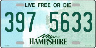NH license plate 3975633