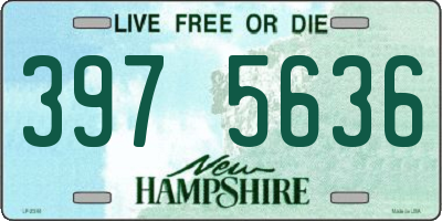 NH license plate 3975636