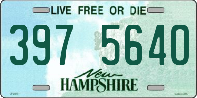 NH license plate 3975640