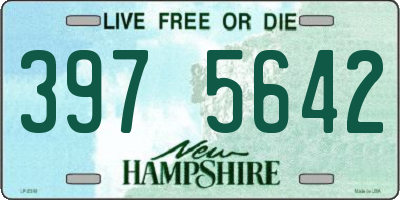 NH license plate 3975642