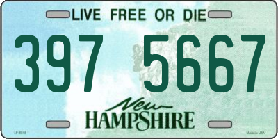 NH license plate 3975667