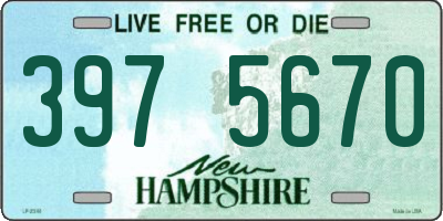 NH license plate 3975670