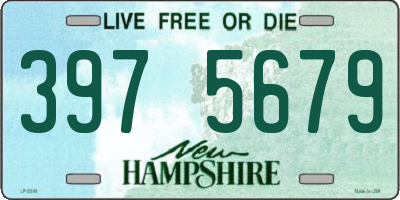 NH license plate 3975679