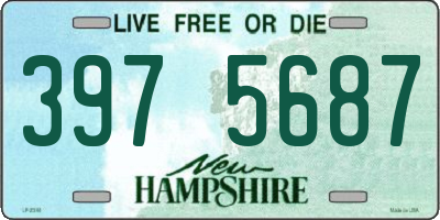 NH license plate 3975687
