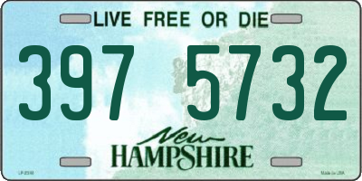 NH license plate 3975732