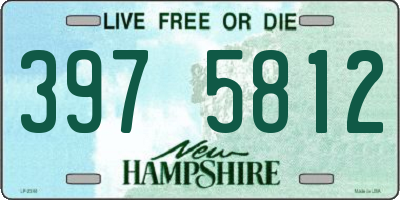 NH license plate 3975812
