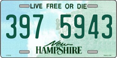 NH license plate 3975943