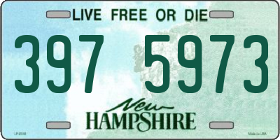 NH license plate 3975973