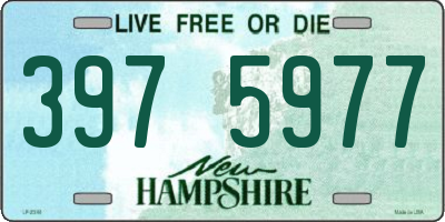 NH license plate 3975977