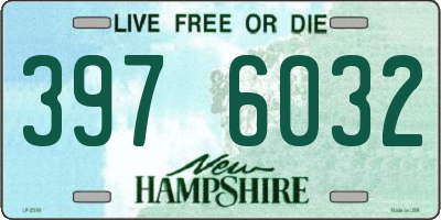NH license plate 3976032