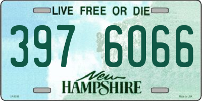 NH license plate 3976066