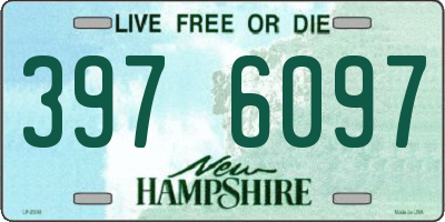 NH license plate 3976097