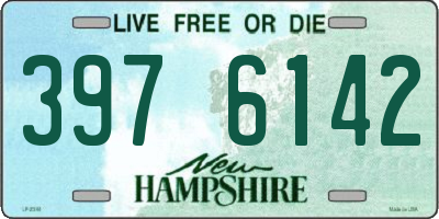 NH license plate 3976142