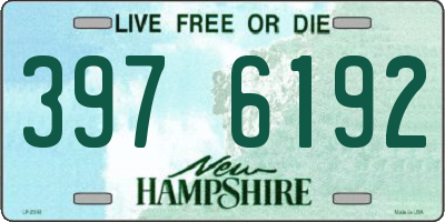NH license plate 3976192