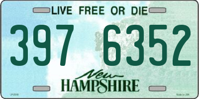 NH license plate 3976352