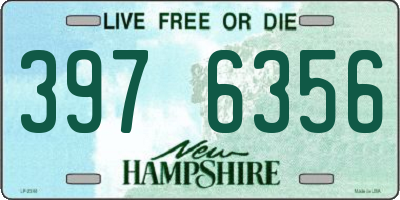 NH license plate 3976356