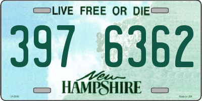 NH license plate 3976362