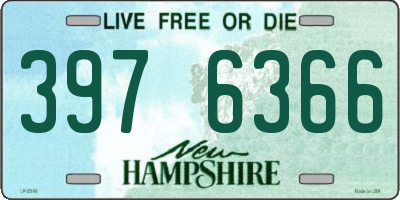 NH license plate 3976366