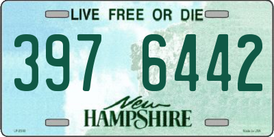 NH license plate 3976442