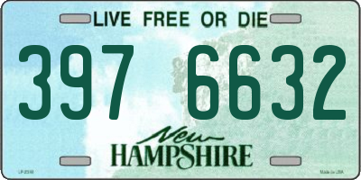 NH license plate 3976632