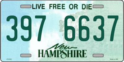 NH license plate 3976637