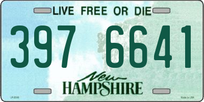 NH license plate 3976641