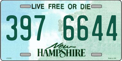 NH license plate 3976644