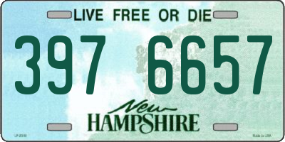 NH license plate 3976657