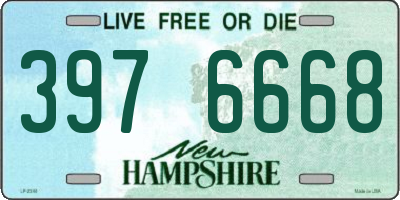 NH license plate 3976668