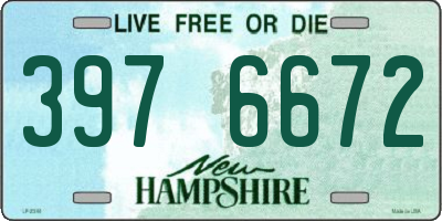 NH license plate 3976672