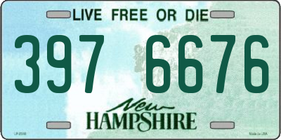 NH license plate 3976676