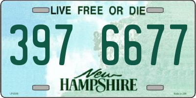 NH license plate 3976677