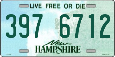 NH license plate 3976712
