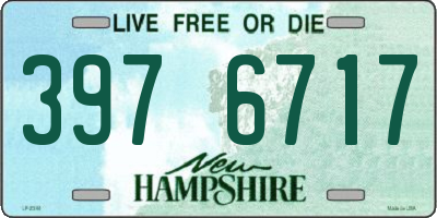 NH license plate 3976717