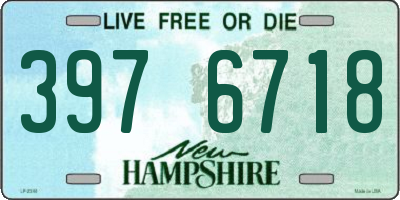 NH license plate 3976718