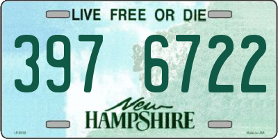 NH license plate 3976722