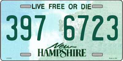 NH license plate 3976723
