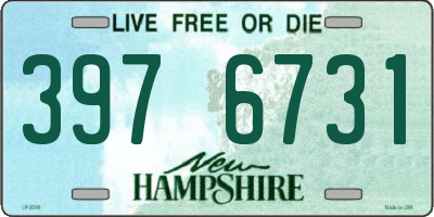 NH license plate 3976731