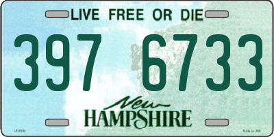 NH license plate 3976733
