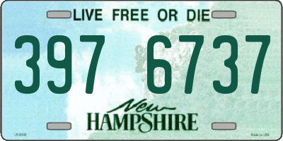 NH license plate 3976737