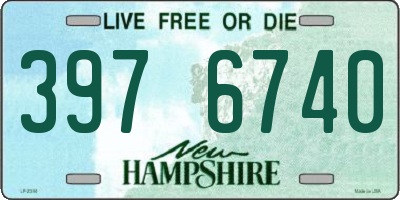 NH license plate 3976740