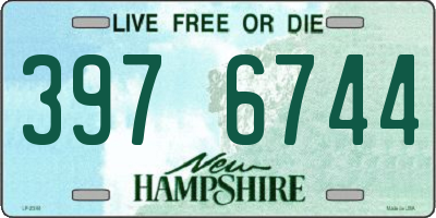 NH license plate 3976744