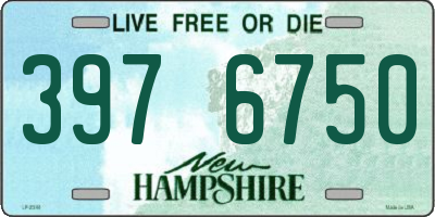 NH license plate 3976750