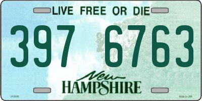 NH license plate 3976763