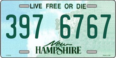 NH license plate 3976767