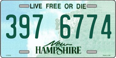 NH license plate 3976774