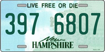 NH license plate 3976807