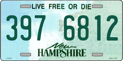 NH license plate 3976812