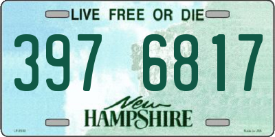 NH license plate 3976817