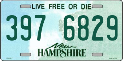 NH license plate 3976829